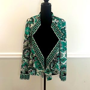 Stunning green/ black paisley jacket